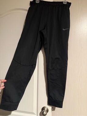 Nike Black Joggers with Swoosh Detail